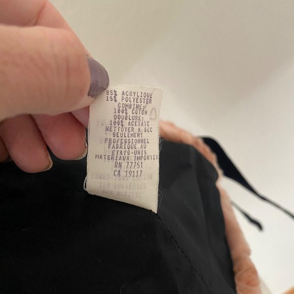 *rare* Betsey Johnson Vintage Faux Fur Jacket Pink Bows 90s 2000s - Picture 6 of 12